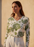 The Everyday V-Neck in Verdant Lace