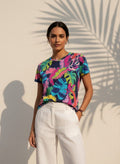 The Everyday Bloom Tee in Electric Canopy