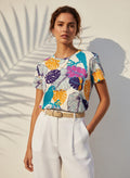 The Everyday Bloom Tee in Island Perch