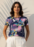 The Everyday Bloom Tee in Midnight Aviary
