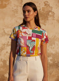 The Everyday Bloom Tee in Riviera Mosaic