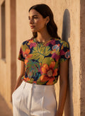The Everyday Bloom Tee in Orchard Noir