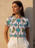 The Everyday Bloom Tee in Papillon Bleu