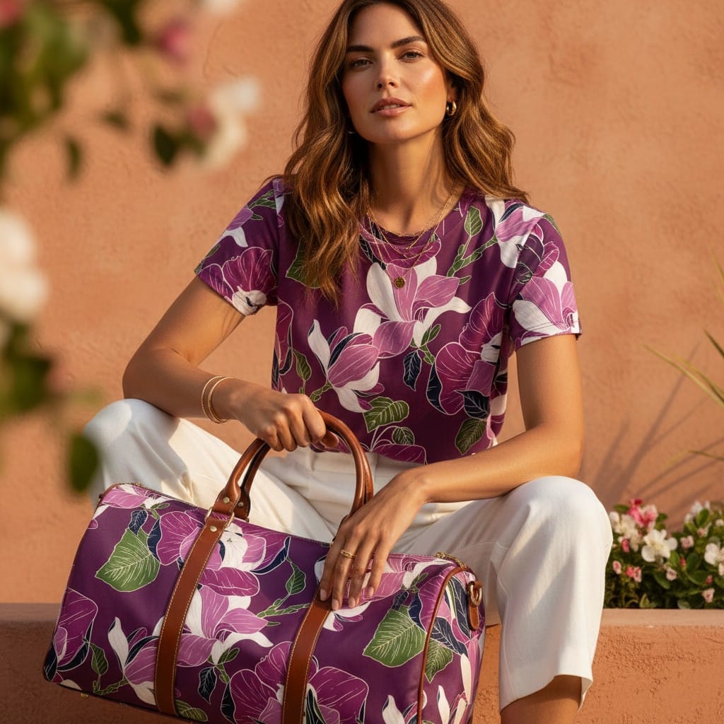 The Everyday Weekender in Plum Botanica