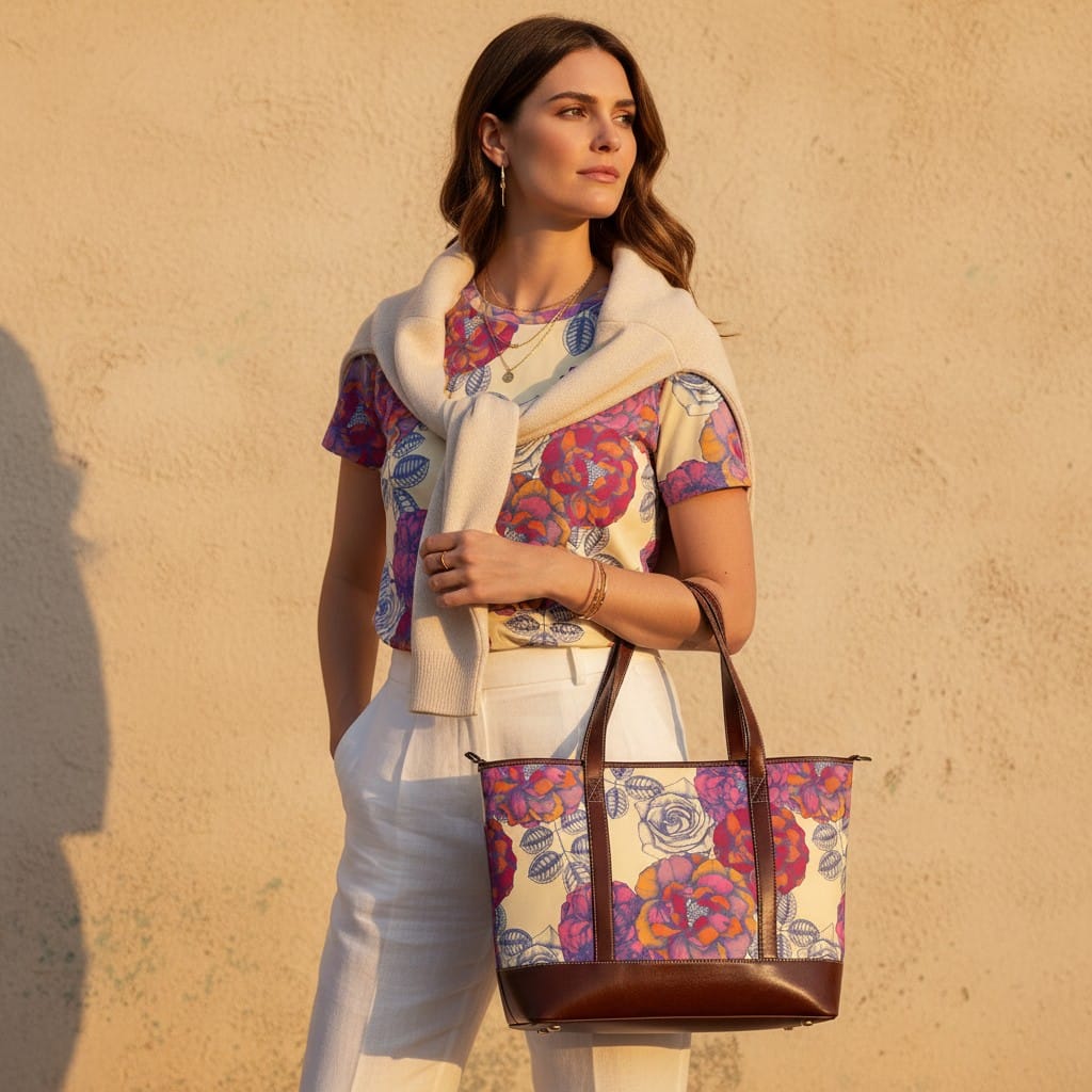 The Everyday Carryall in Saffron Garden