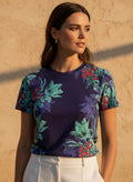 The Everyday Bloom Tee in Violet Conservatory