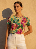 The Everyday Bloom Tee in Sunstone Peony