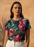The Everyday Bloom Tee in Jewelbox Peony