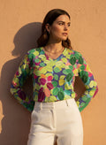 The Everyday V-Neck in Prism Canopy