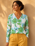 The Everyday V-Neck in Seaside Iris
