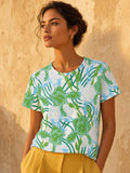 The Everyday Bloom Tee in Seaside Iris