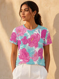 The Everyday Bloom Tee in Riviera Peony