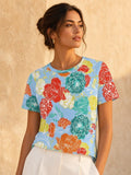 The Everyday Bloom Tee in Citrus Jubilee