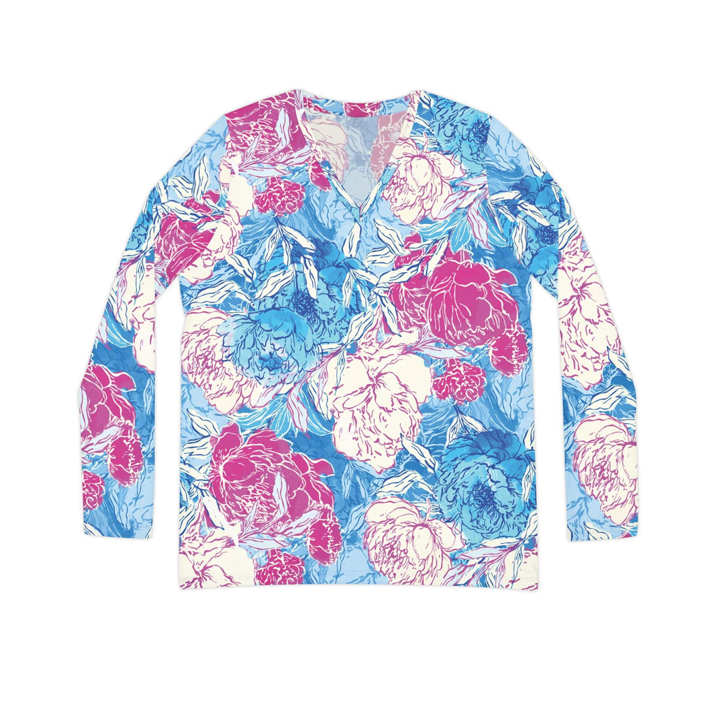 The Everyday V-Neck in Blueberry Fizz