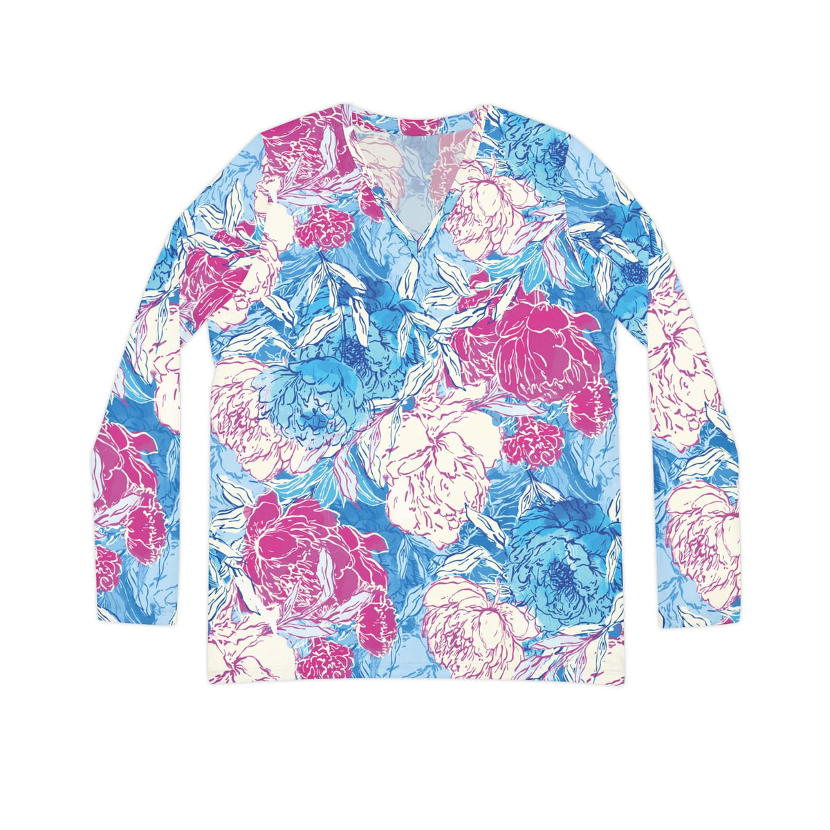 The Everyday V-Neck in Blueberry Fizz