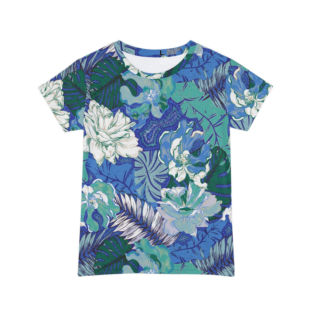The Everyday Bloom Tee in Cobalt Eden