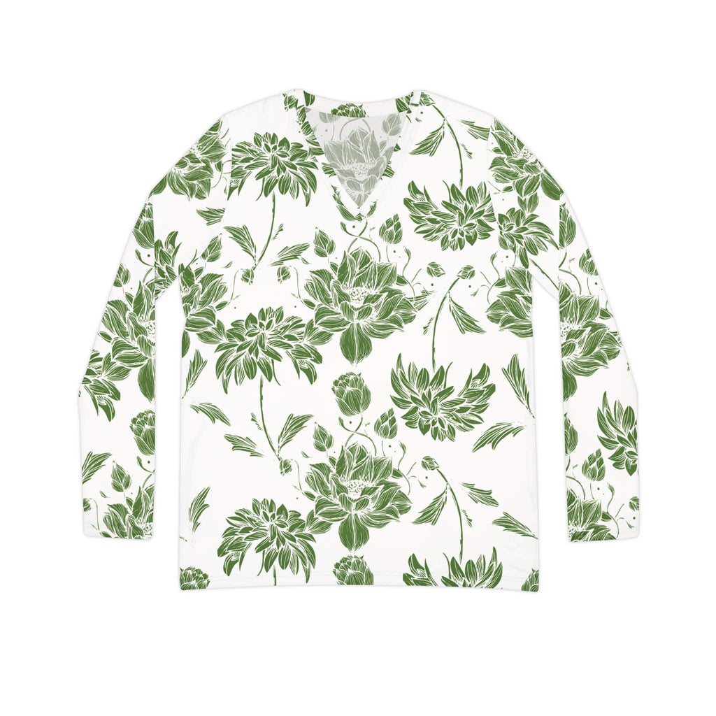 The Everyday V-Neck in Verdant Lace