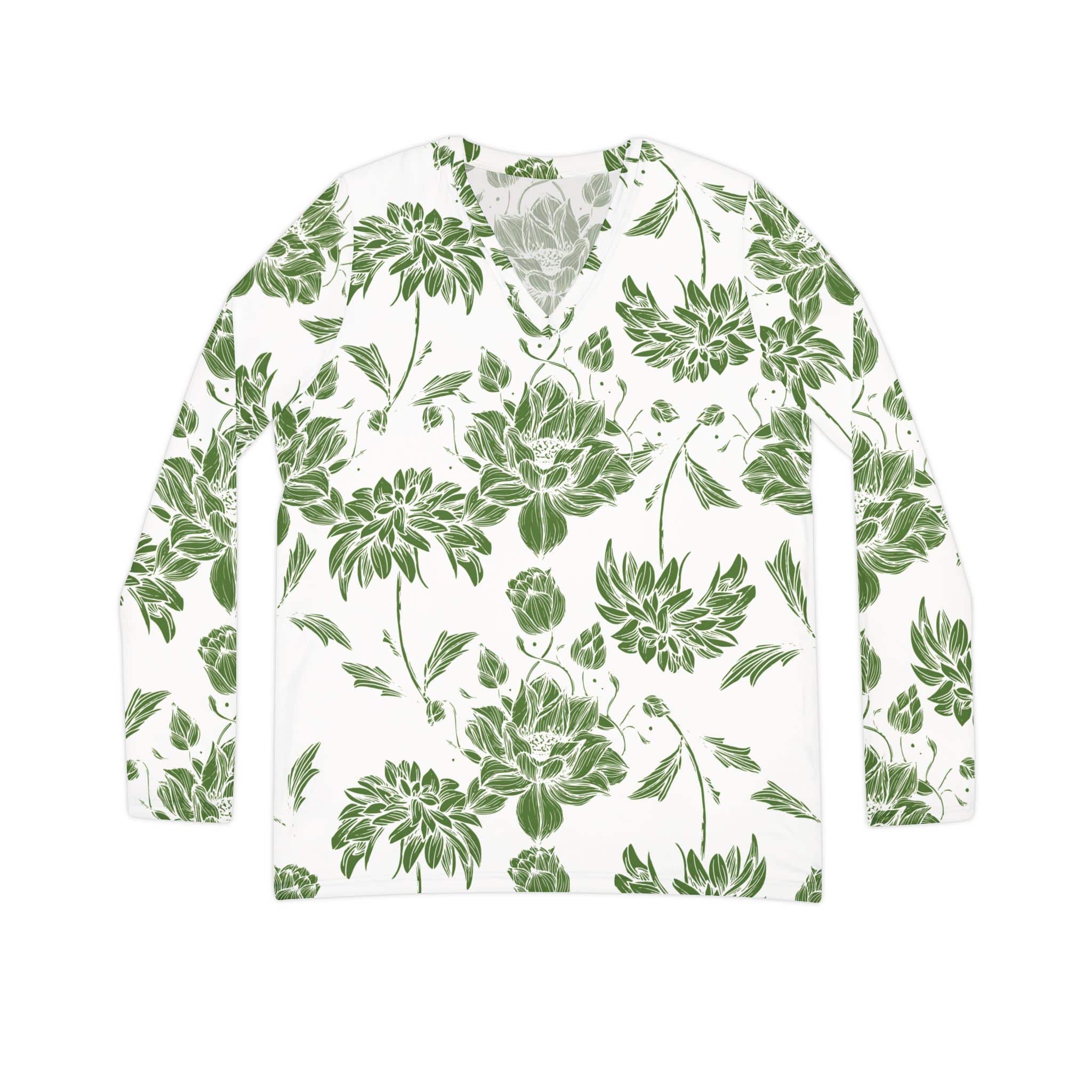 The Everyday V-Neck in Verdant Lace