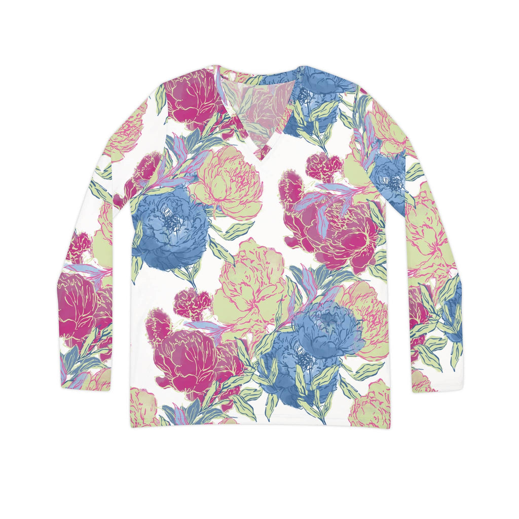 The Everyday V-Neck in Peony Parade