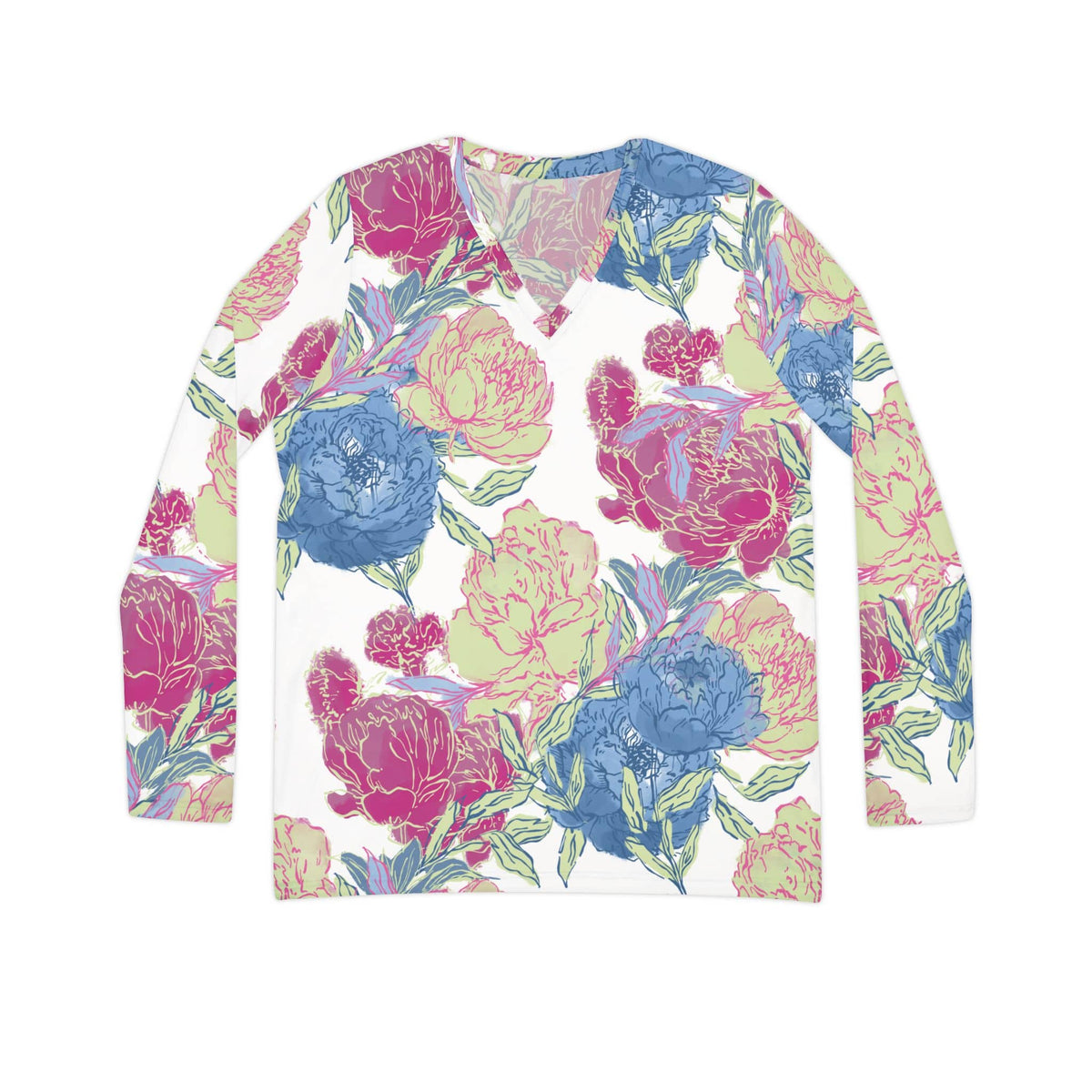 The Everyday V-Neck in Peony Parade