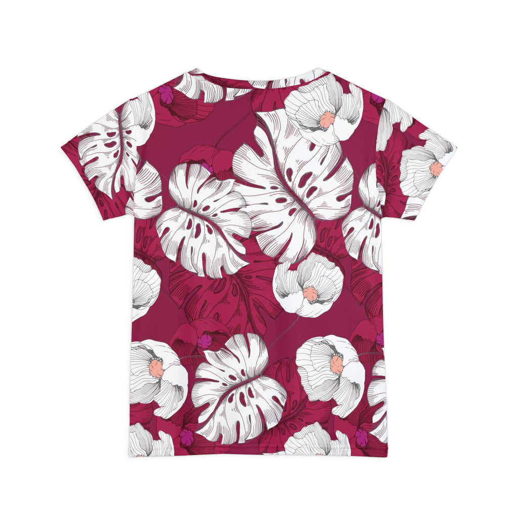 The Everyday Bloom Tee in Bordeaux Silhouette
