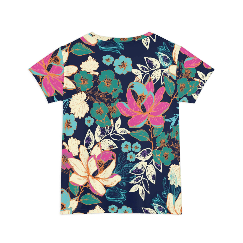 The Everyday Tee in Midnight Lotus Garden