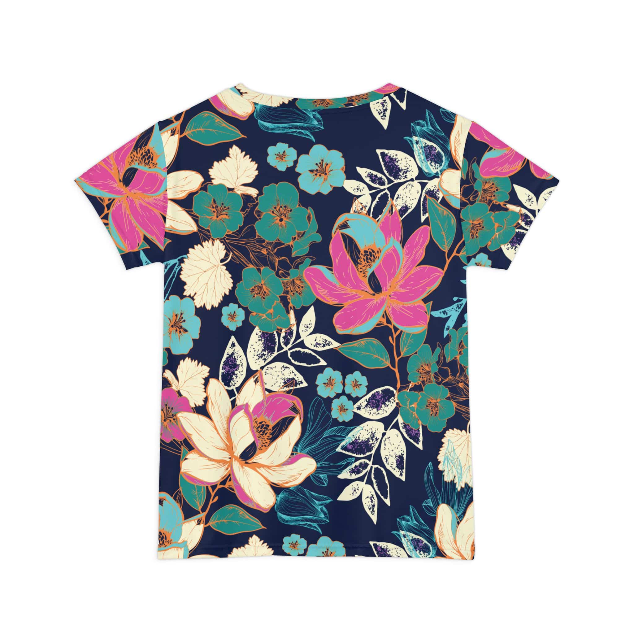 The Everyday Tee in Midnight Lotus Garden
