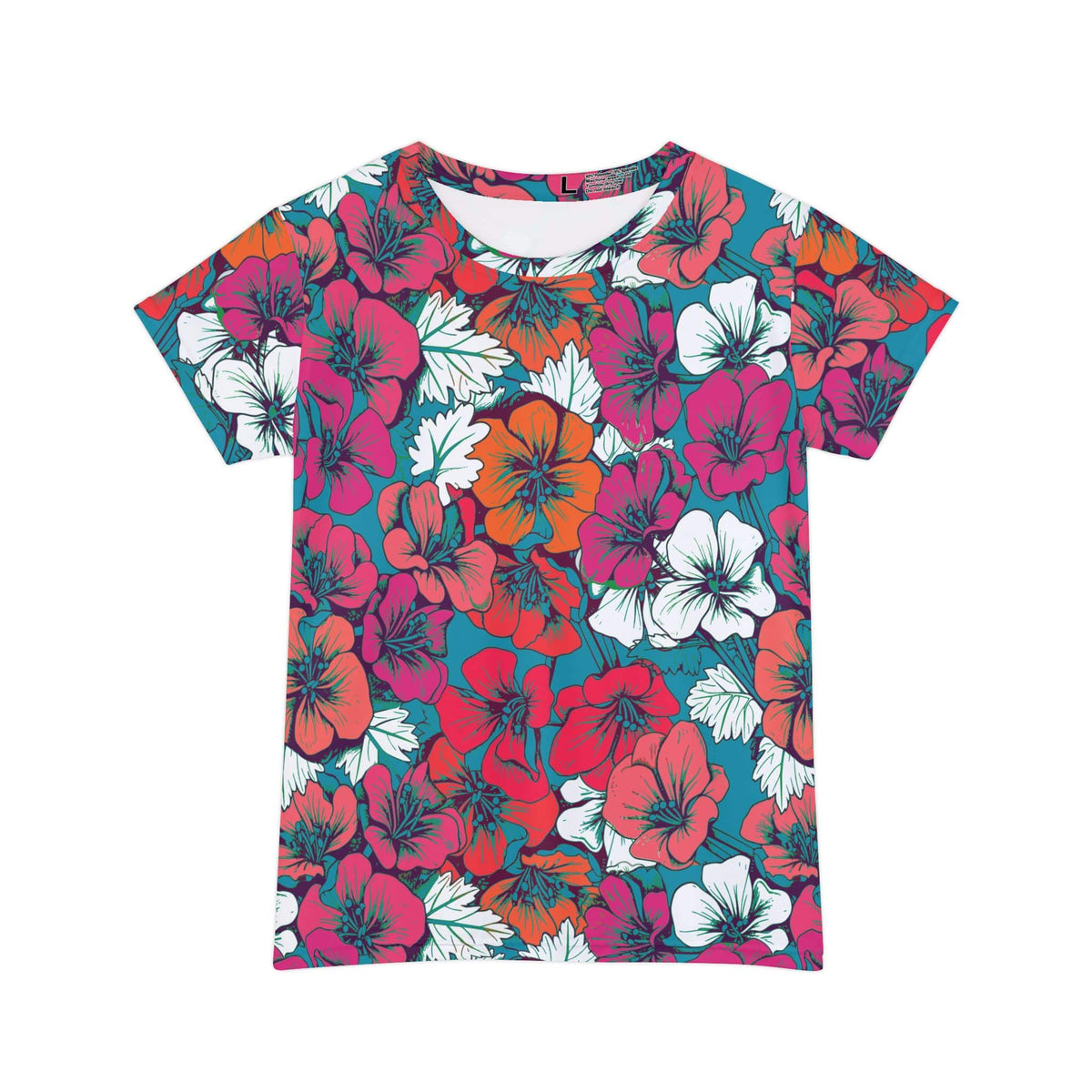 The Everyday Bloom Tee in Teal Fiesta