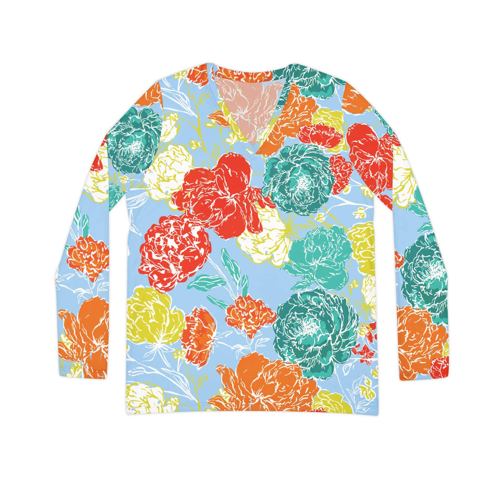 The Everyday V-Neck in Citrus Jubilee