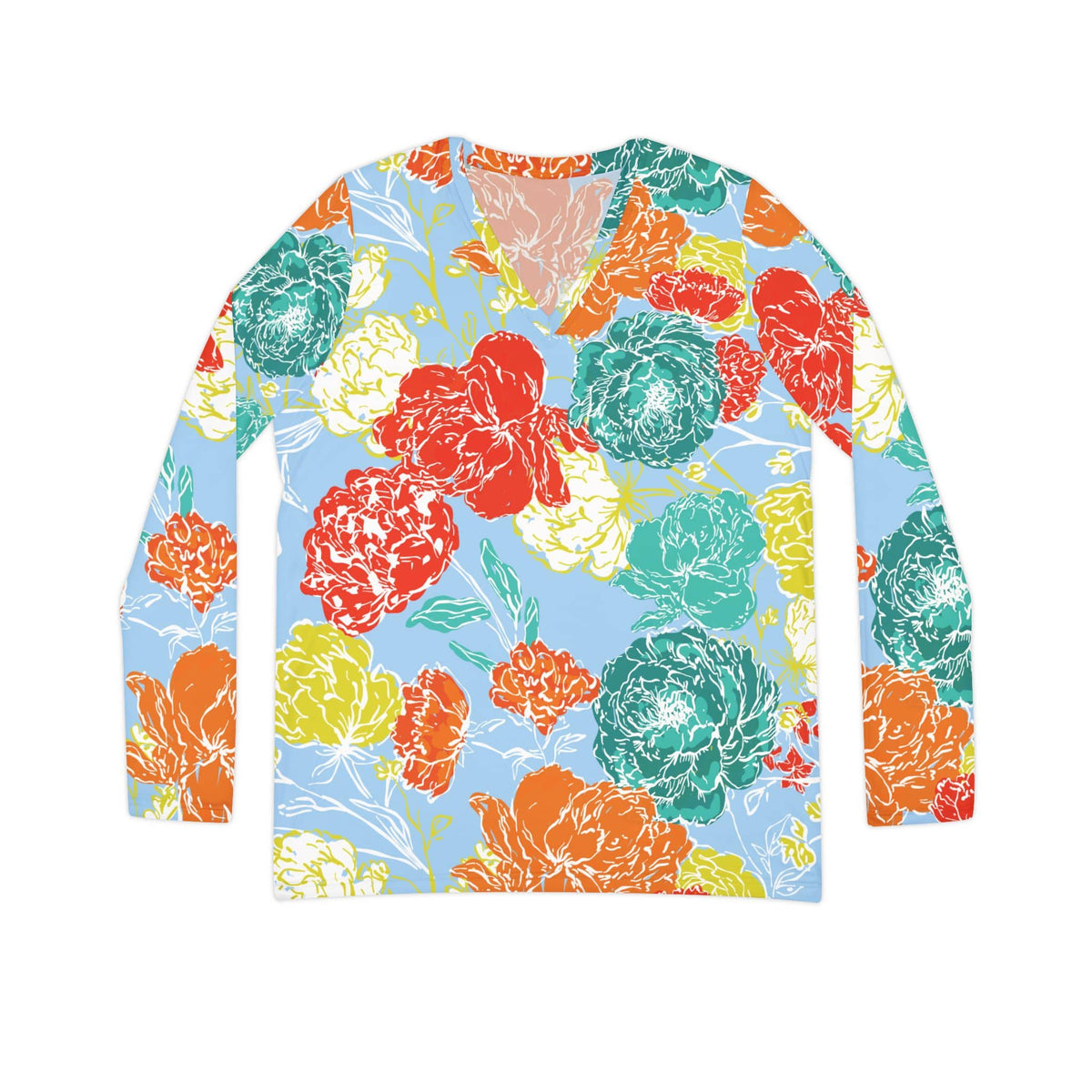 The Everyday V-Neck in Citrus Jubilee