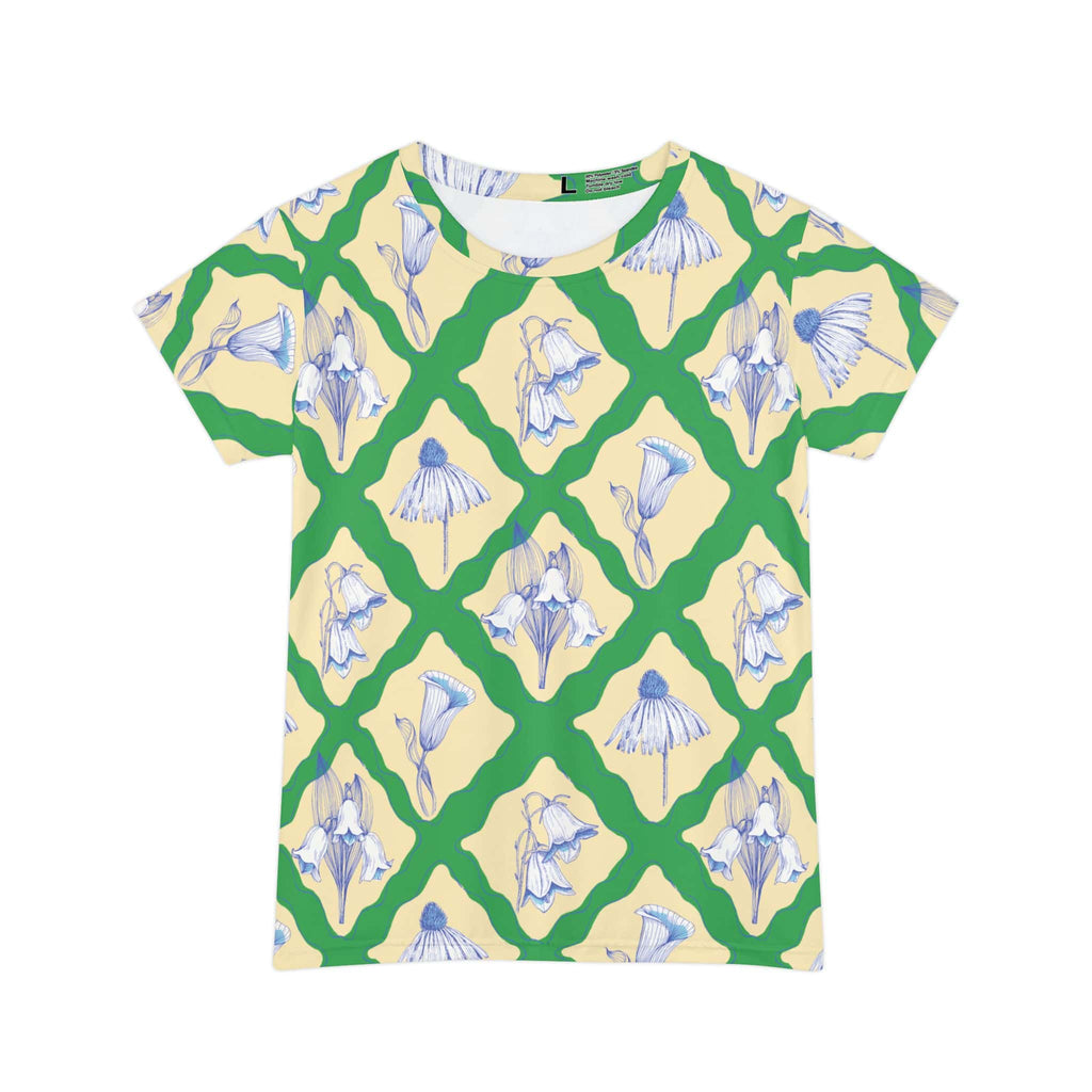 The Everyday Bloom Tee in Verdant Trellis
