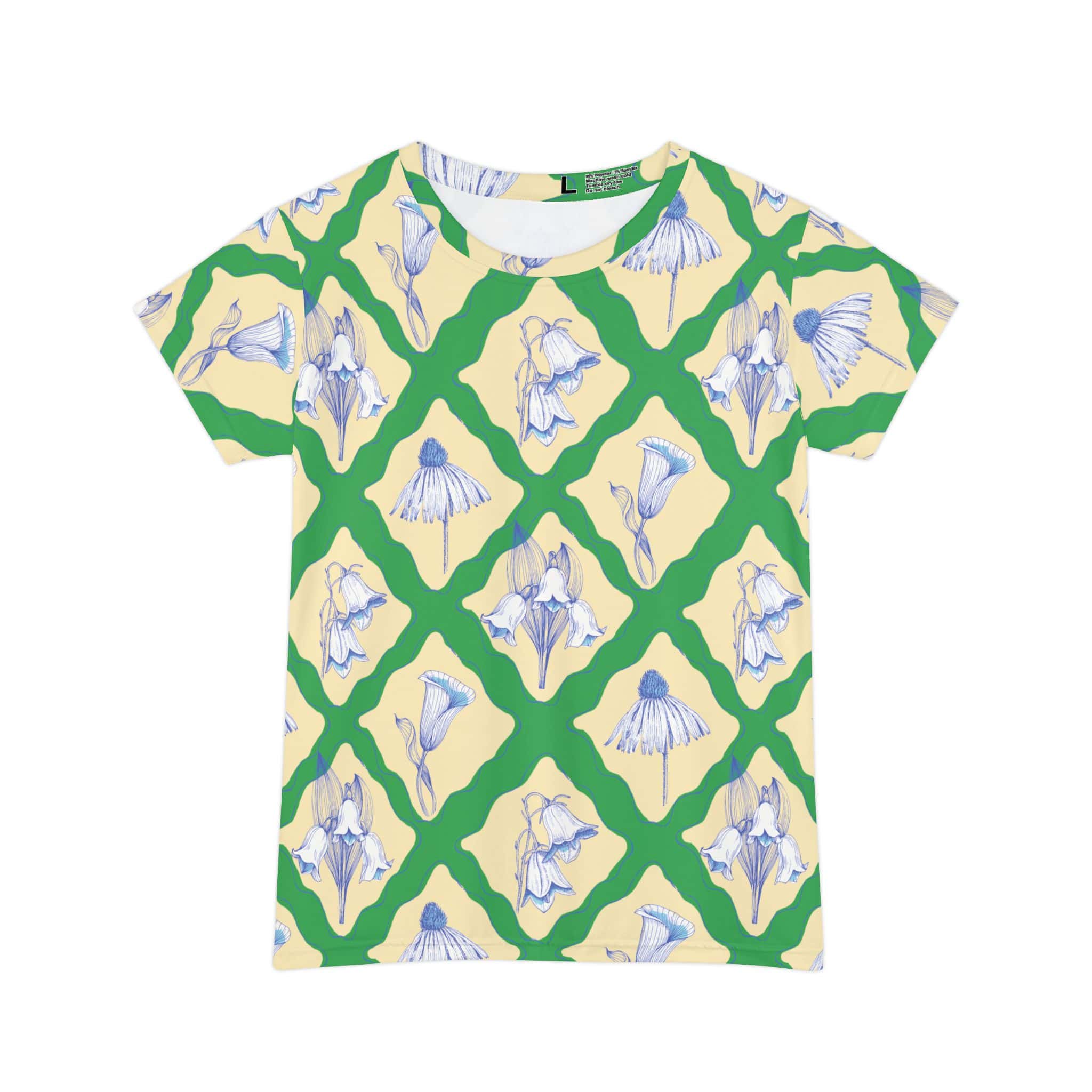 The Everyday Bloom Tee in Verdant Trellis