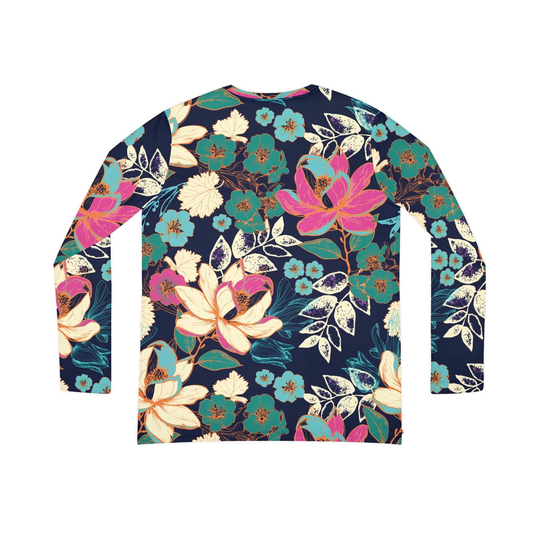 The Everyday V-Neck in Midnight Lotus Garden