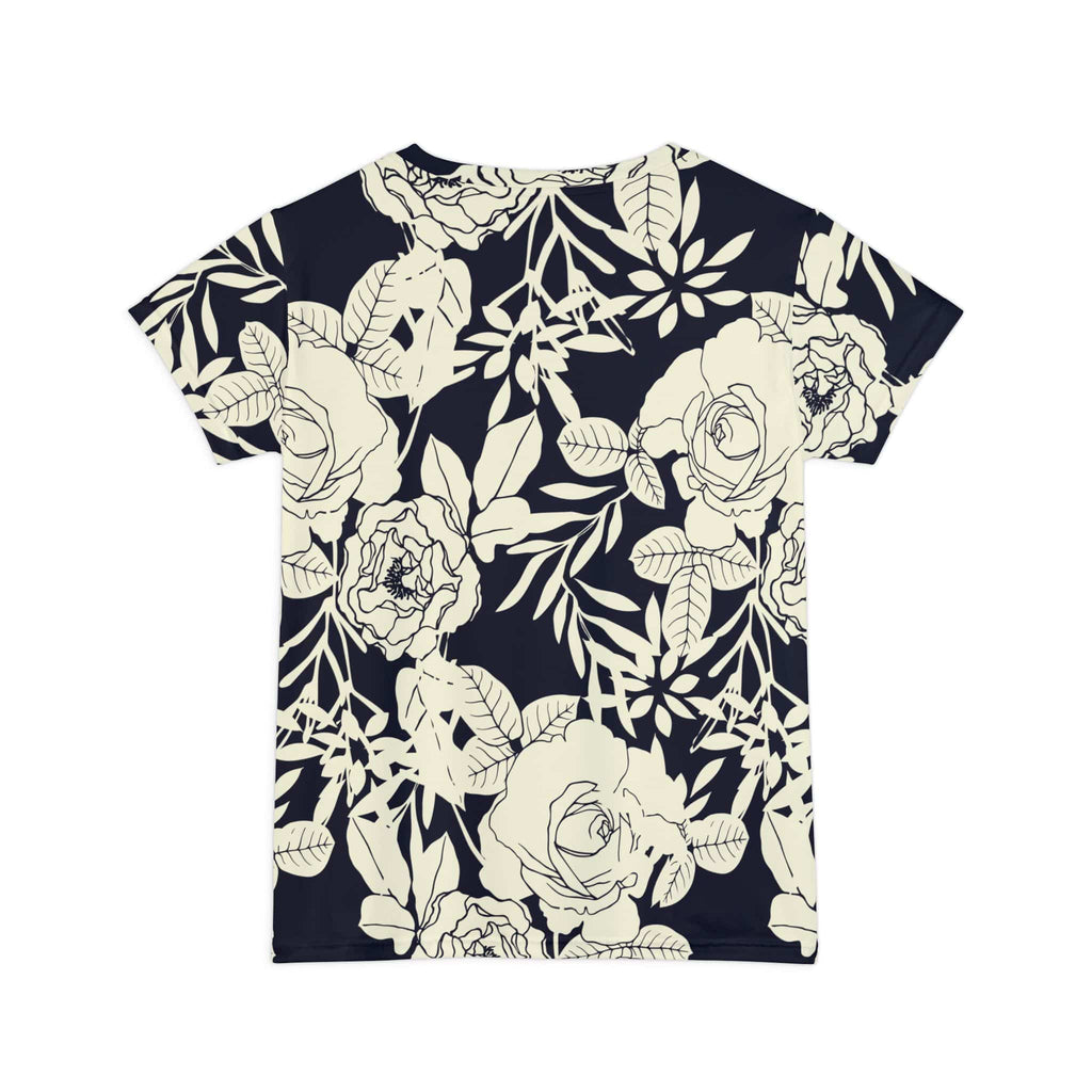 The Everyday Bloom Tee in Midnight Rosewood