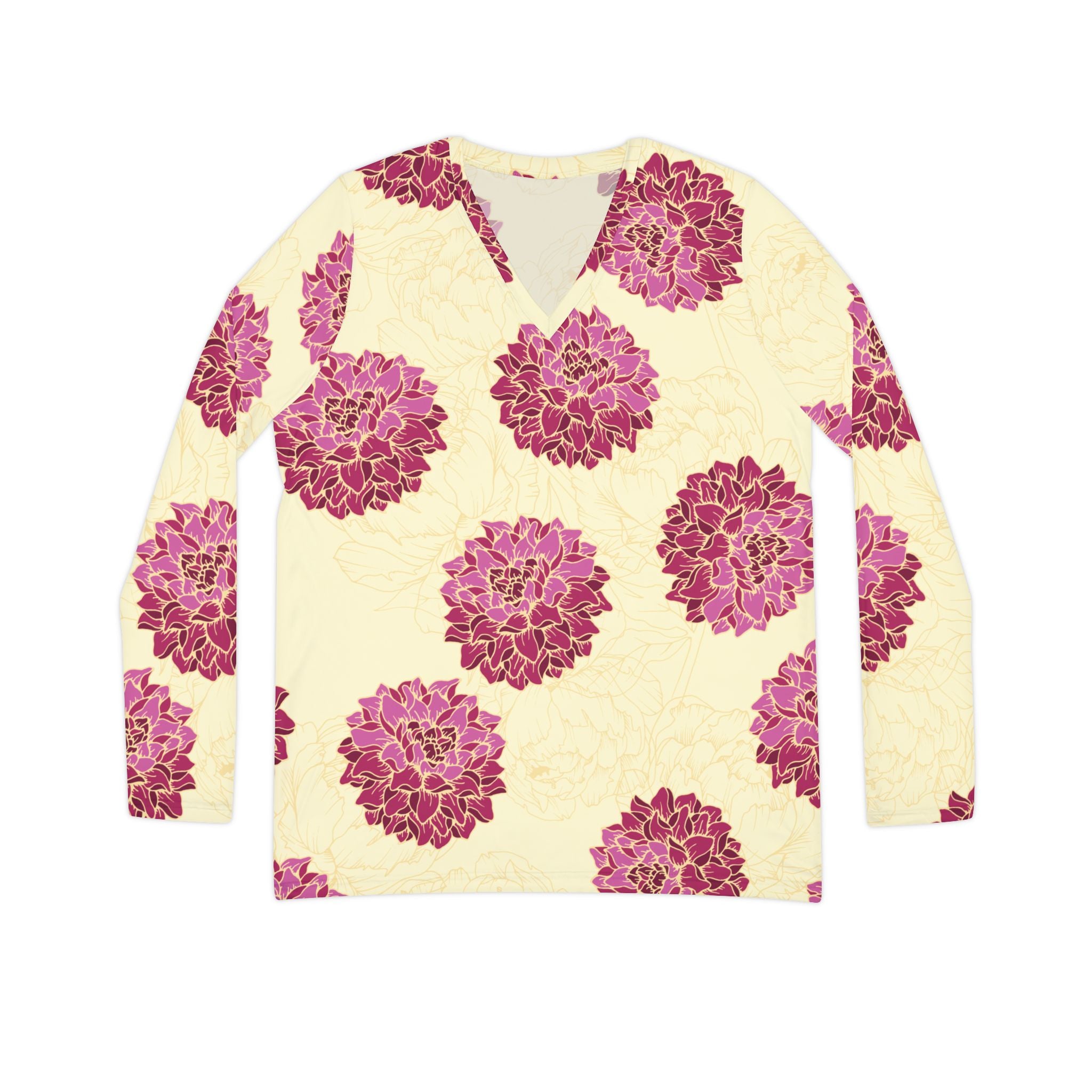 The Everyday V-Neck in Atelier Dahlia