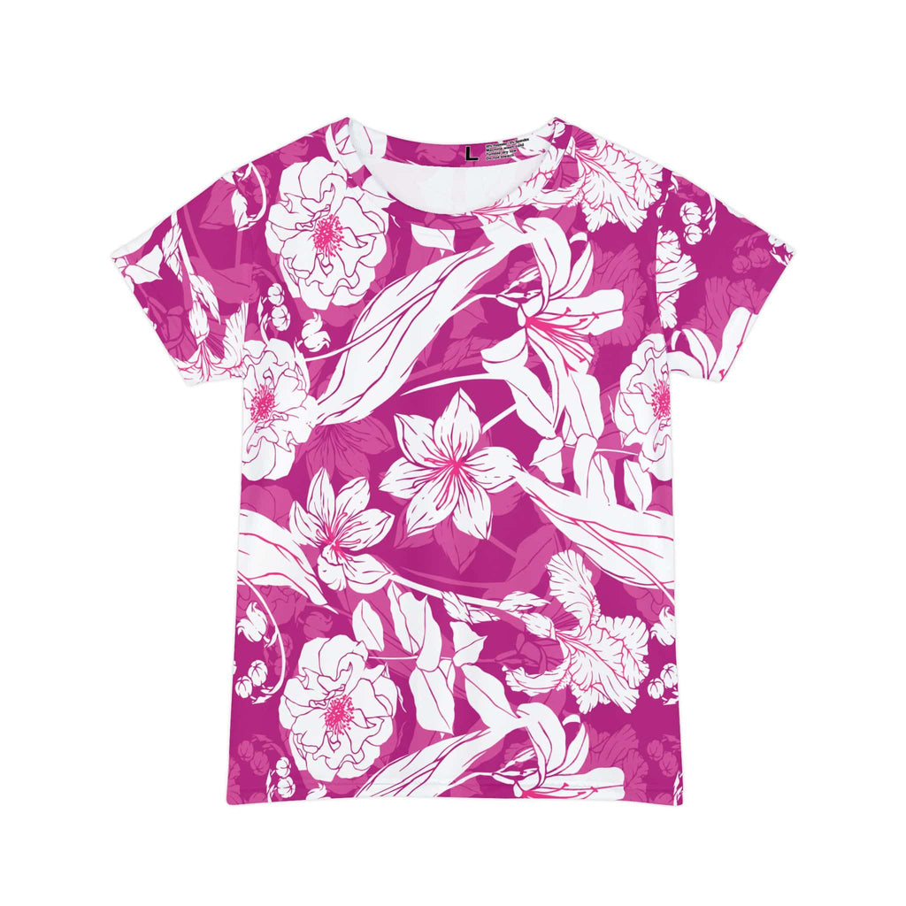 The Everyday Bloom Tee in Raspberry Etching