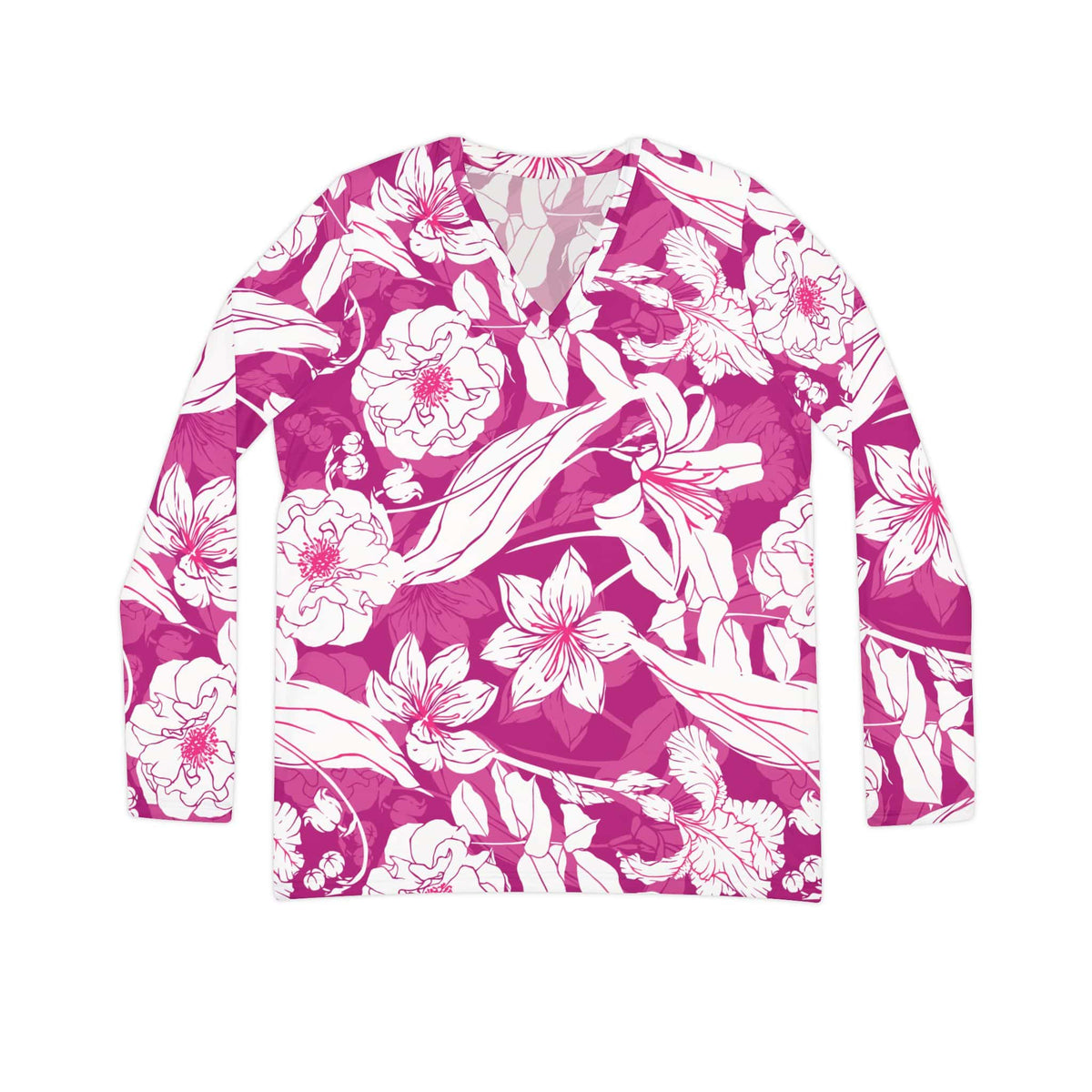 The Everyday V-Neck in Raspberry Etching
