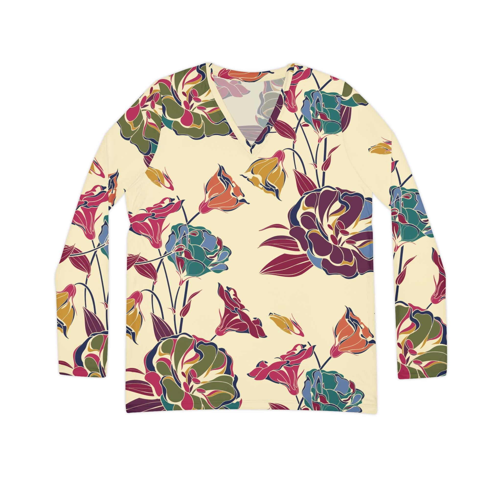 The Everyday V-Neck in Woodland Silk