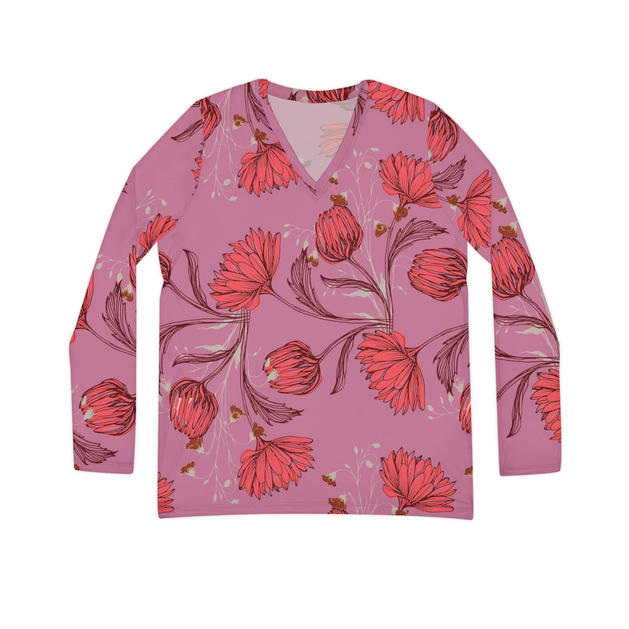 The Everyday V-Neck in Wild Rose Drift