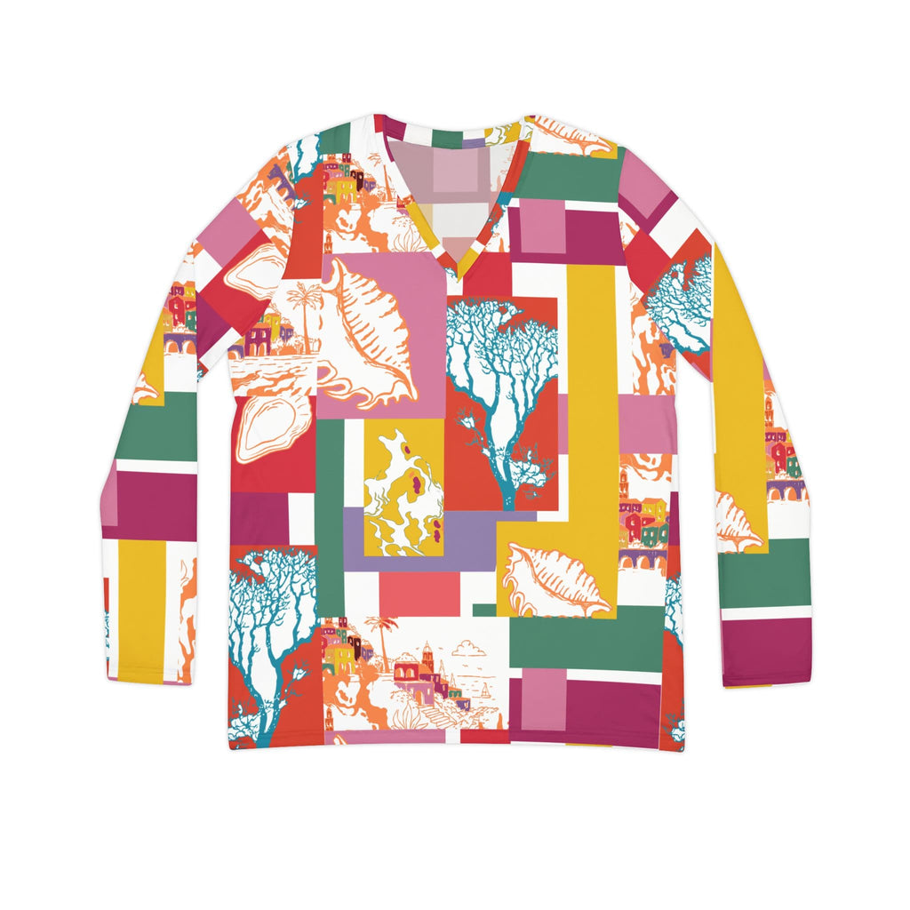 The Everyday V-Neck in Riviera Mosaic