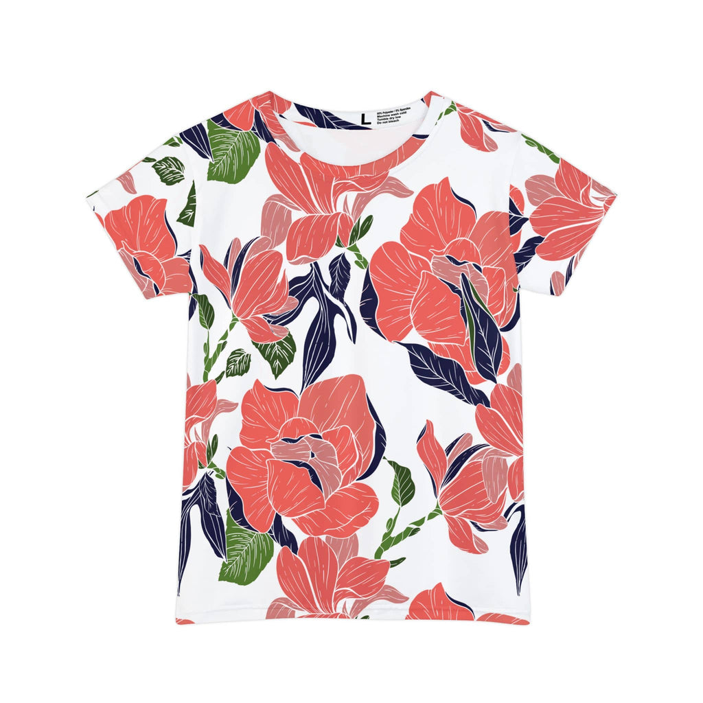 The Everyday Bloom Tee in Coral Botanica
