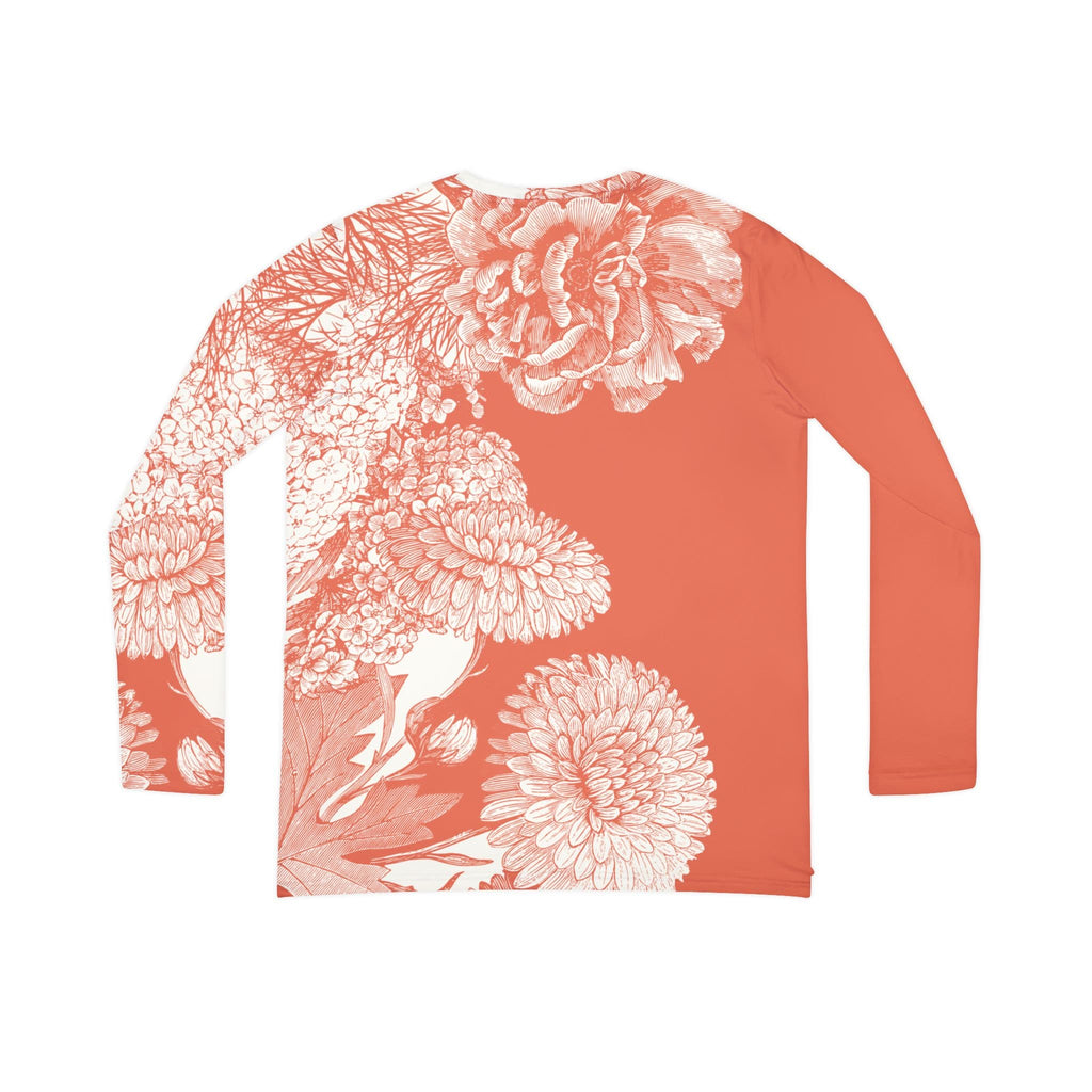The Everyday V-Neck in Coral Lace