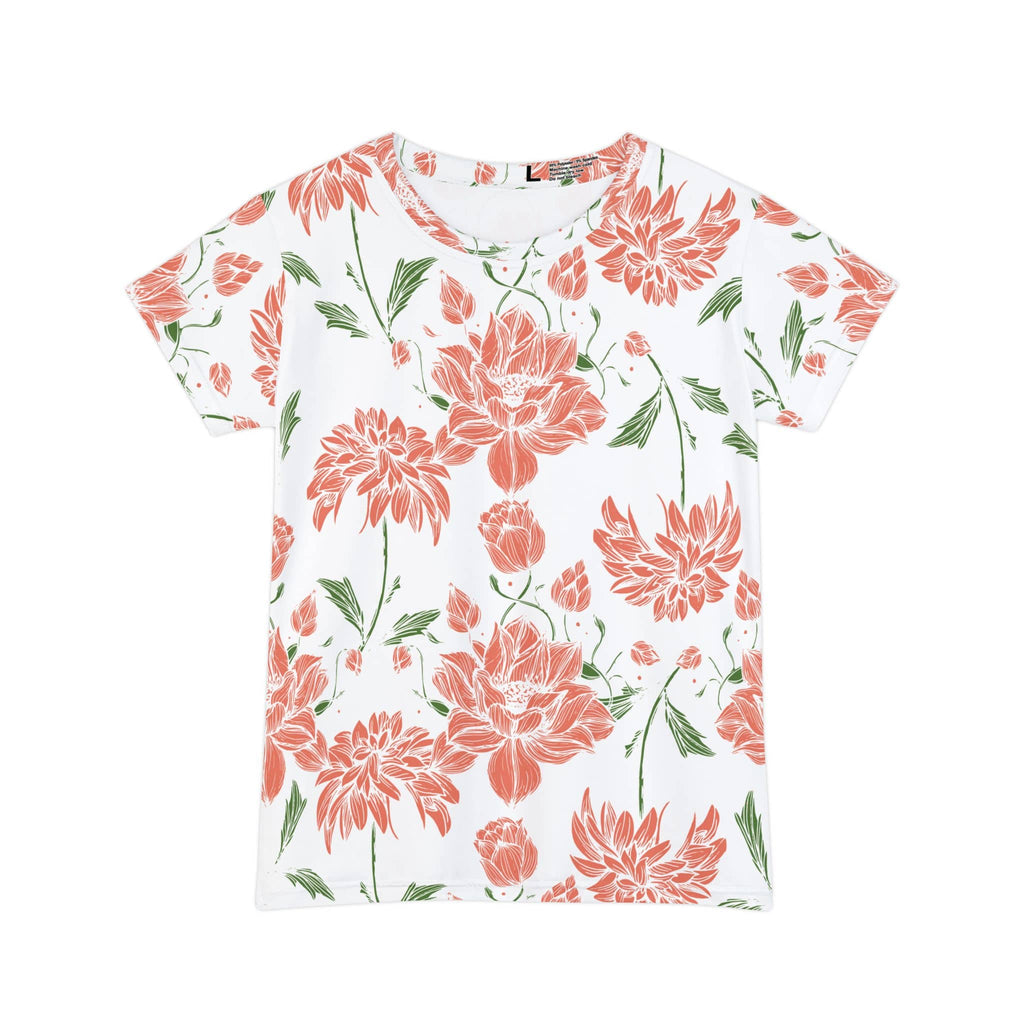 The Everyday Bloom Tee in Apricot Lace