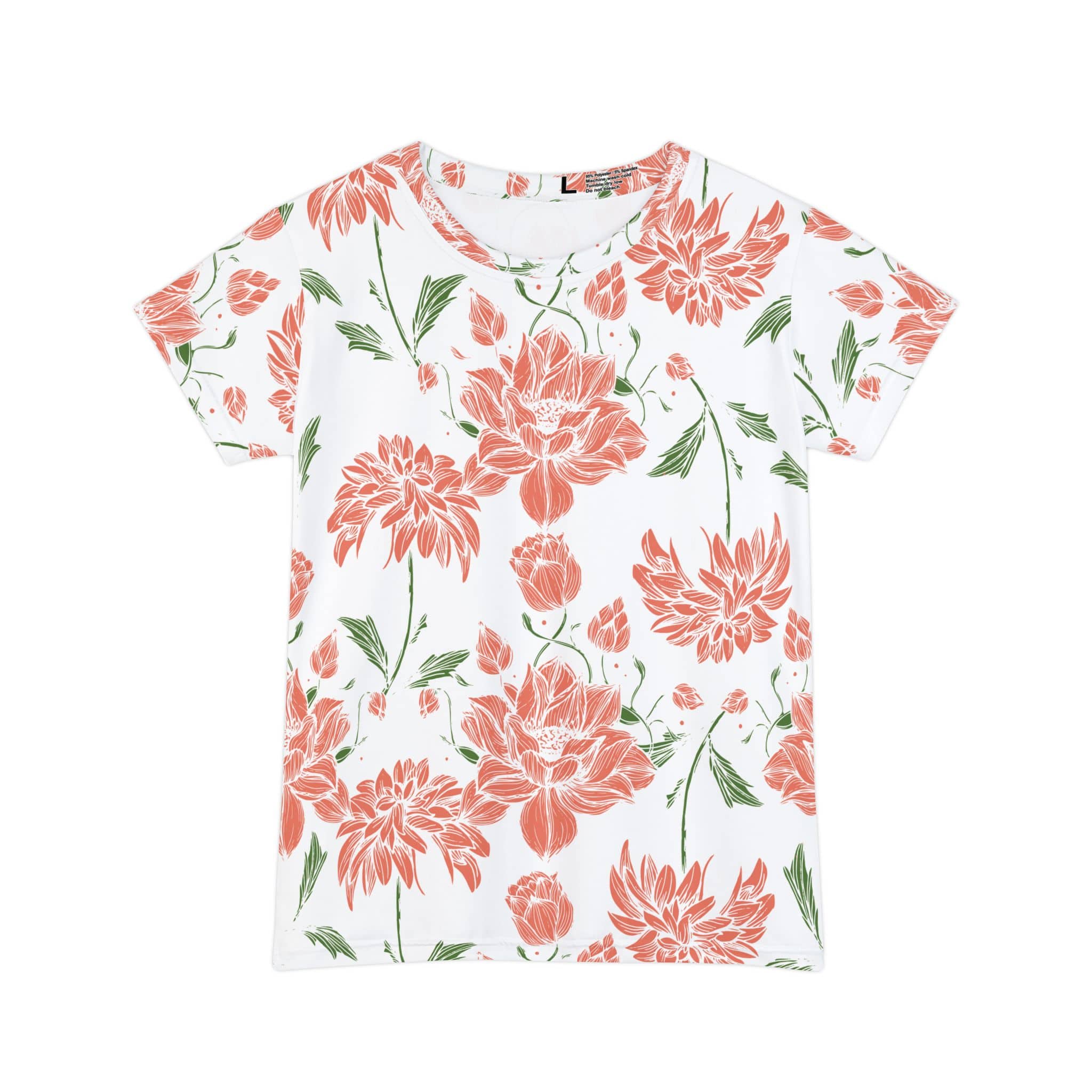 The Everyday Bloom Tee in Apricot Lace