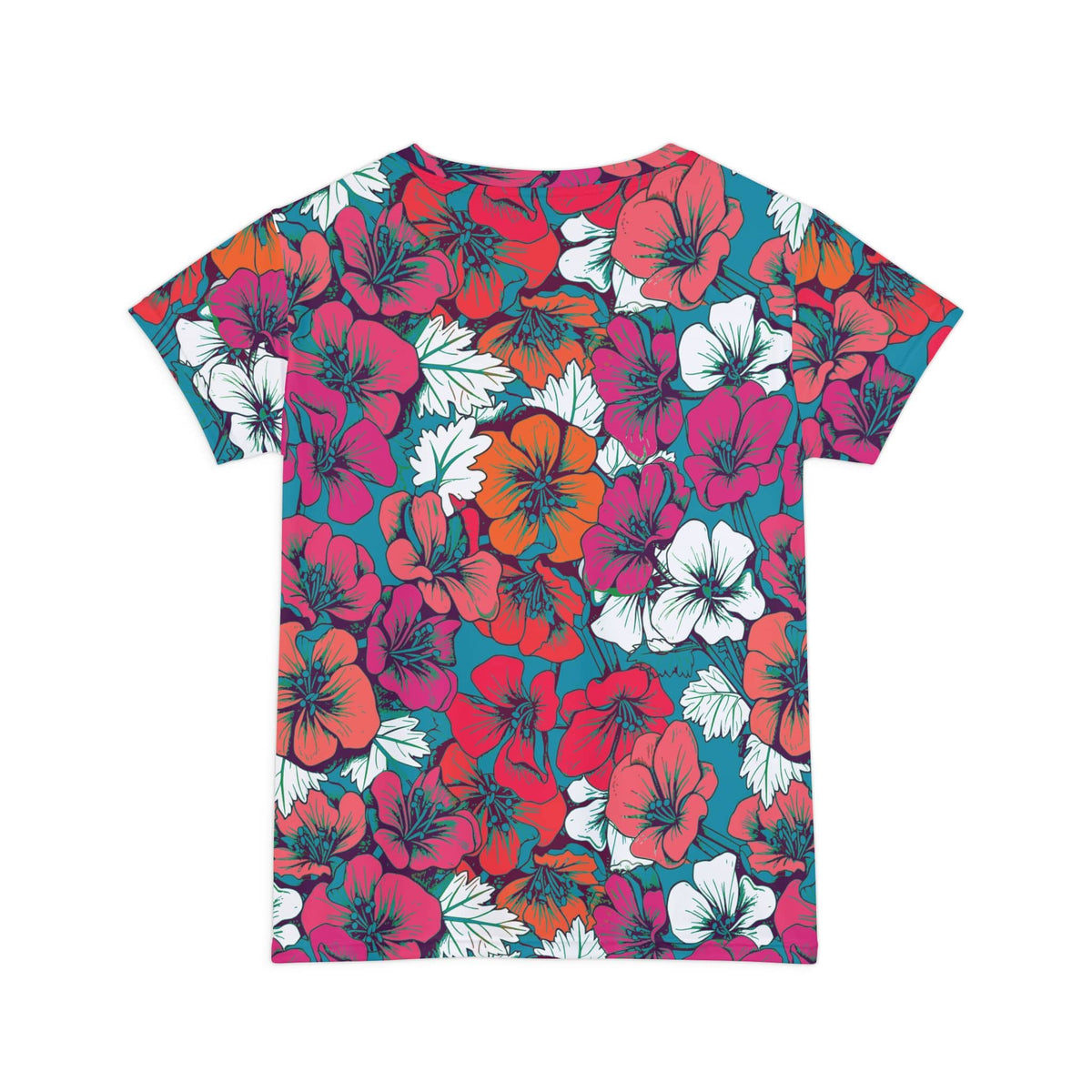 The Everyday Bloom Tee in Teal Fiesta