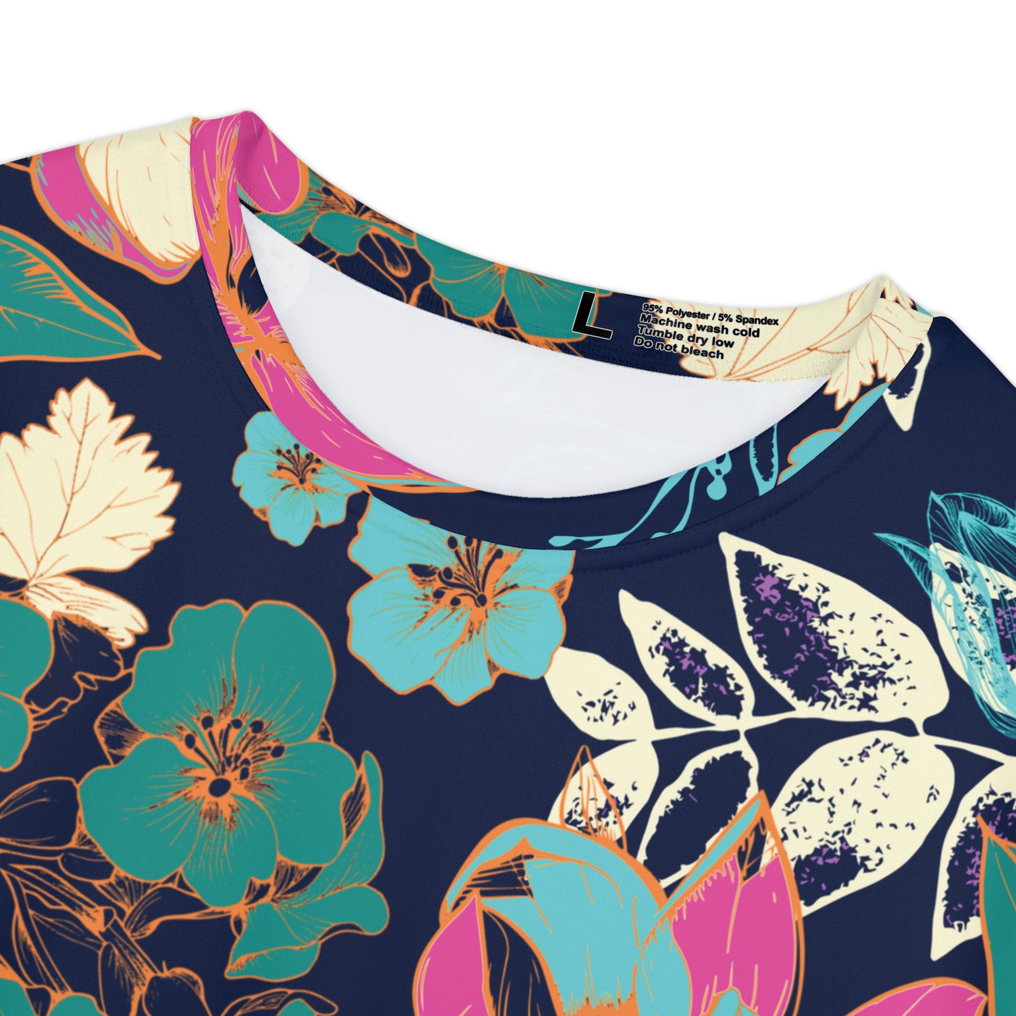 The Everyday Tee in Midnight Lotus Garden