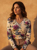The Everyday V-Neck in Villa Bouquet