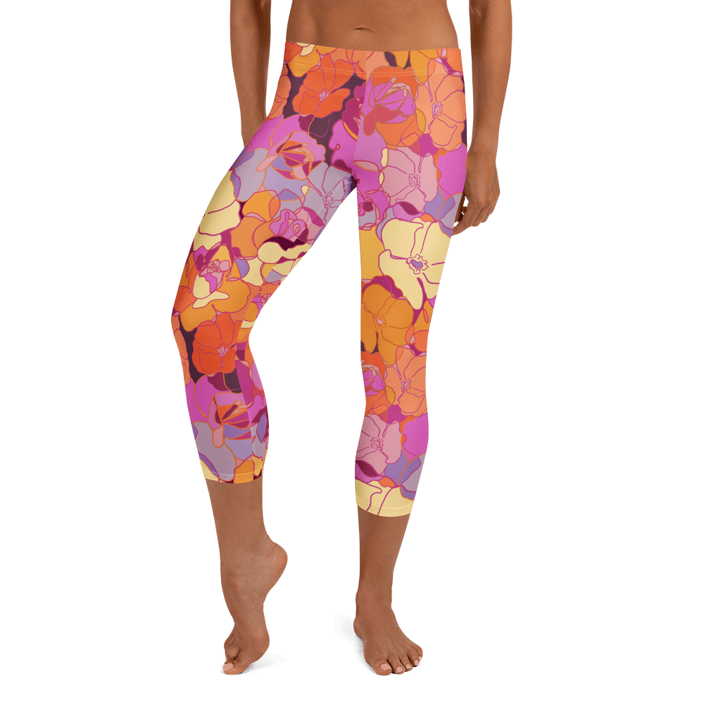 The Everyday Capri in Petal Riot
