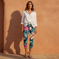 The Everyday Capri in Midnight Lotus Garden