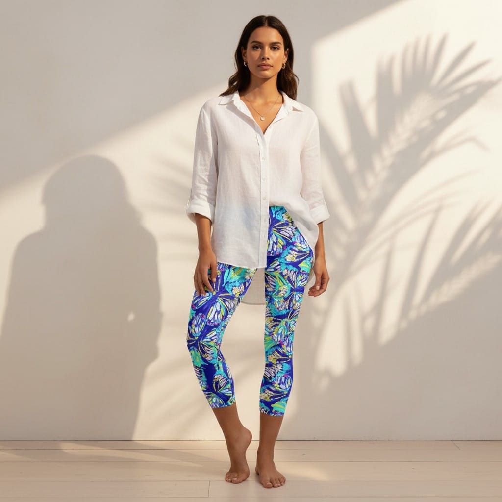The Everyday Capri in Electric Wings